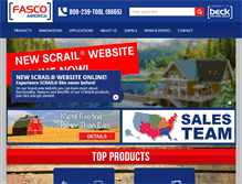 Tablet Screenshot of fascoamerica.com